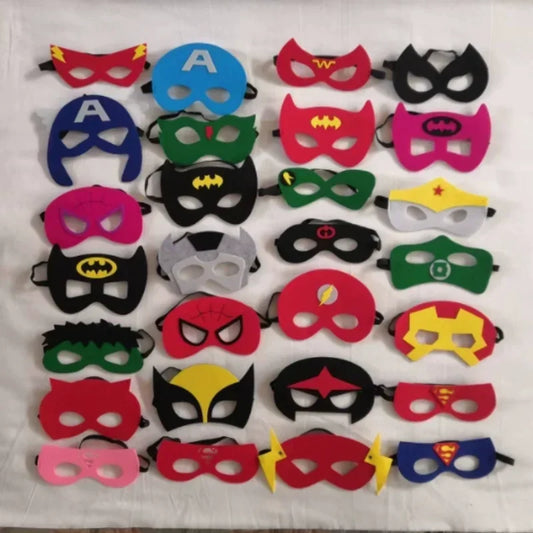 Superhero Masks for Kids, Party Dress-Up Costume Set