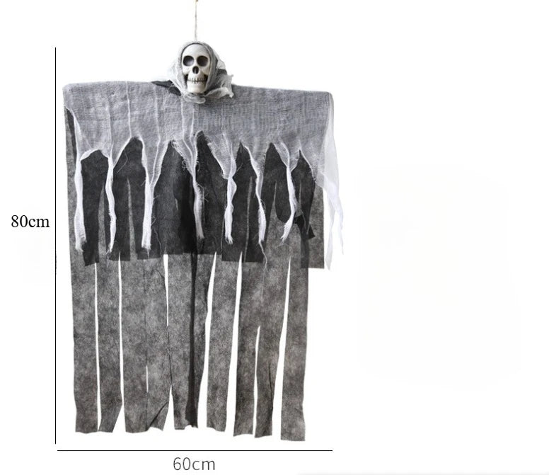 Halloween Skull Decoration Glowing Skeleton Ghost Hanging Prop