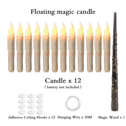 Halloween Floating Candles LED Hanging Decoration with Remote