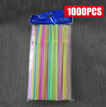 Reusable Drinking Straws Multicolor Bendable Party Straws