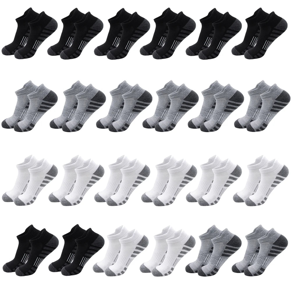 Athletic Ankle Socks – Cushioned Breathable Running Sports Socks