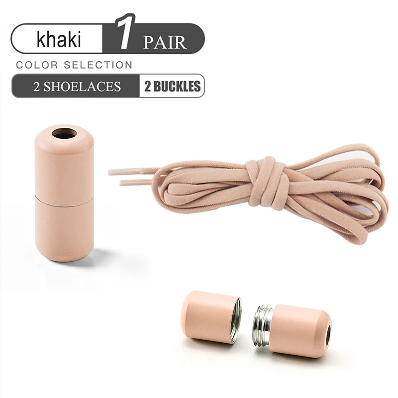 No Tie Shoelaces Elastic Quick Lock Laces for Kids & Adults