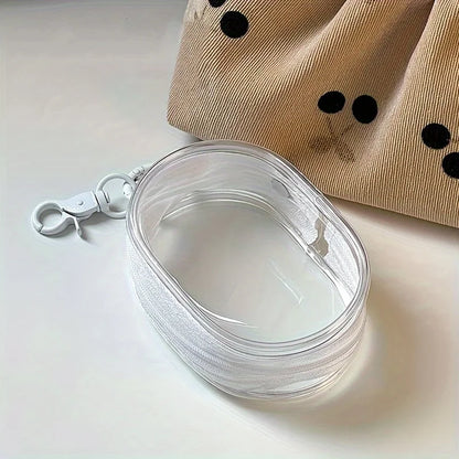 Mini Zipper Storage Bag – Clear Organizer for Earphones & Chargers