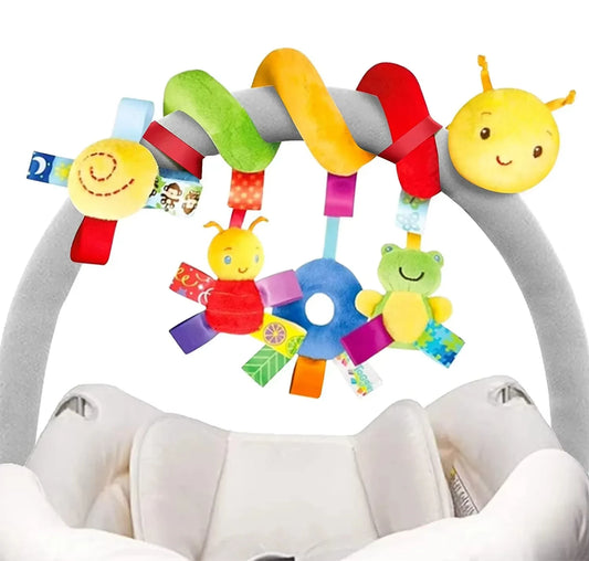 Baby Crib Hanging Toy – Spiral Rattle for Stroller & Car Seat