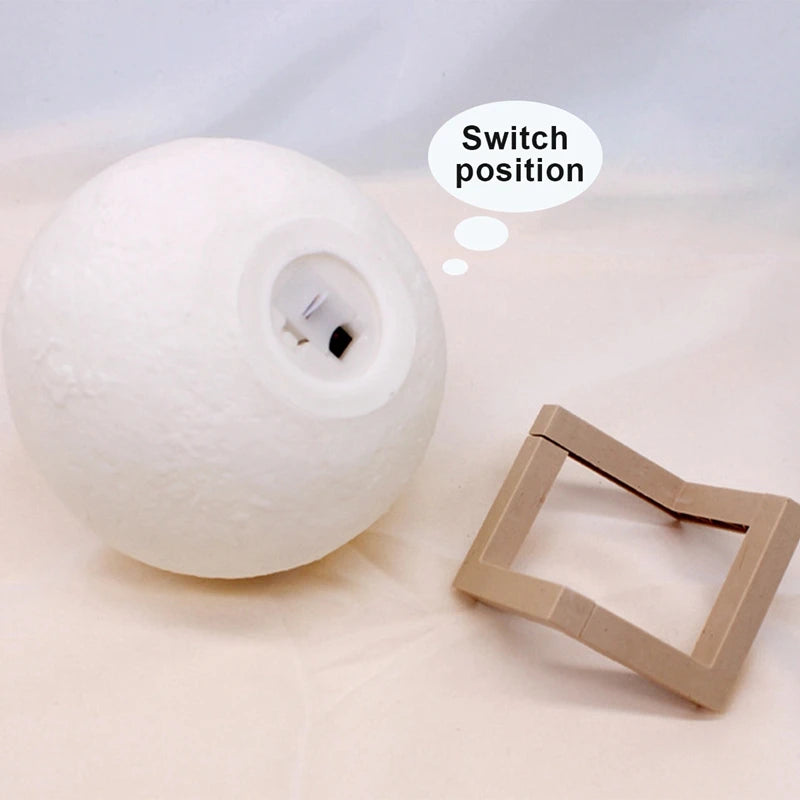 Moon Lamp LED Night Light with Stand for Bedroom Decor