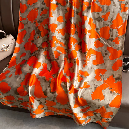 Women's Long Scarf – Smooth Polyester Shawl for All Seasons