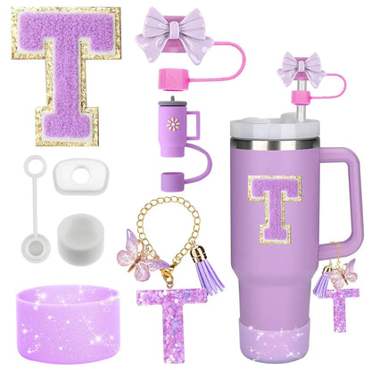 Tumbler Accessories Set – 8PCS Silicone Straw & Cup Covers