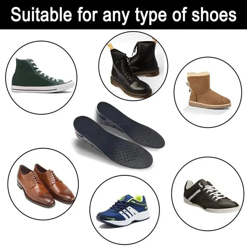 Height Increase Insoles Adjustable Elevator Shoe Lifts 3-9cm