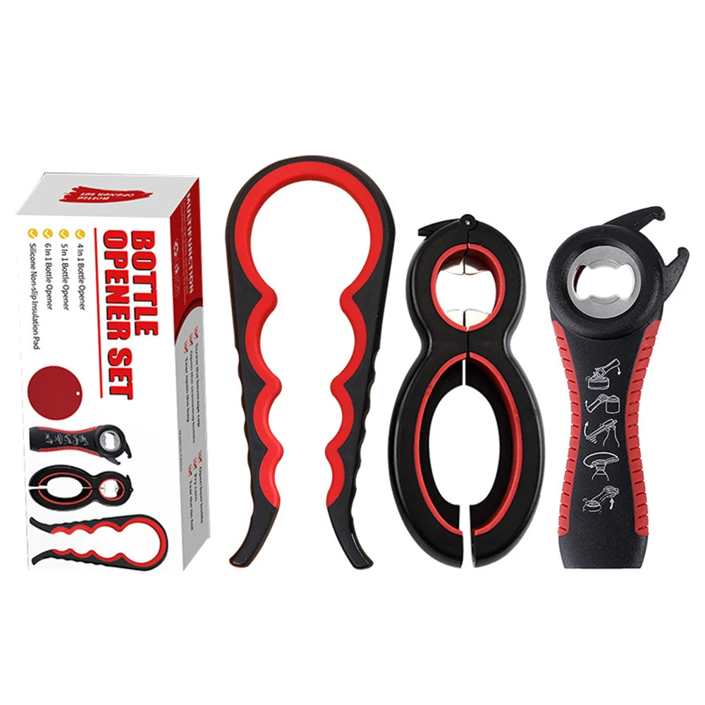 Multi Function Can Opener 4-in-1 Bottle & Jar Lid Opener