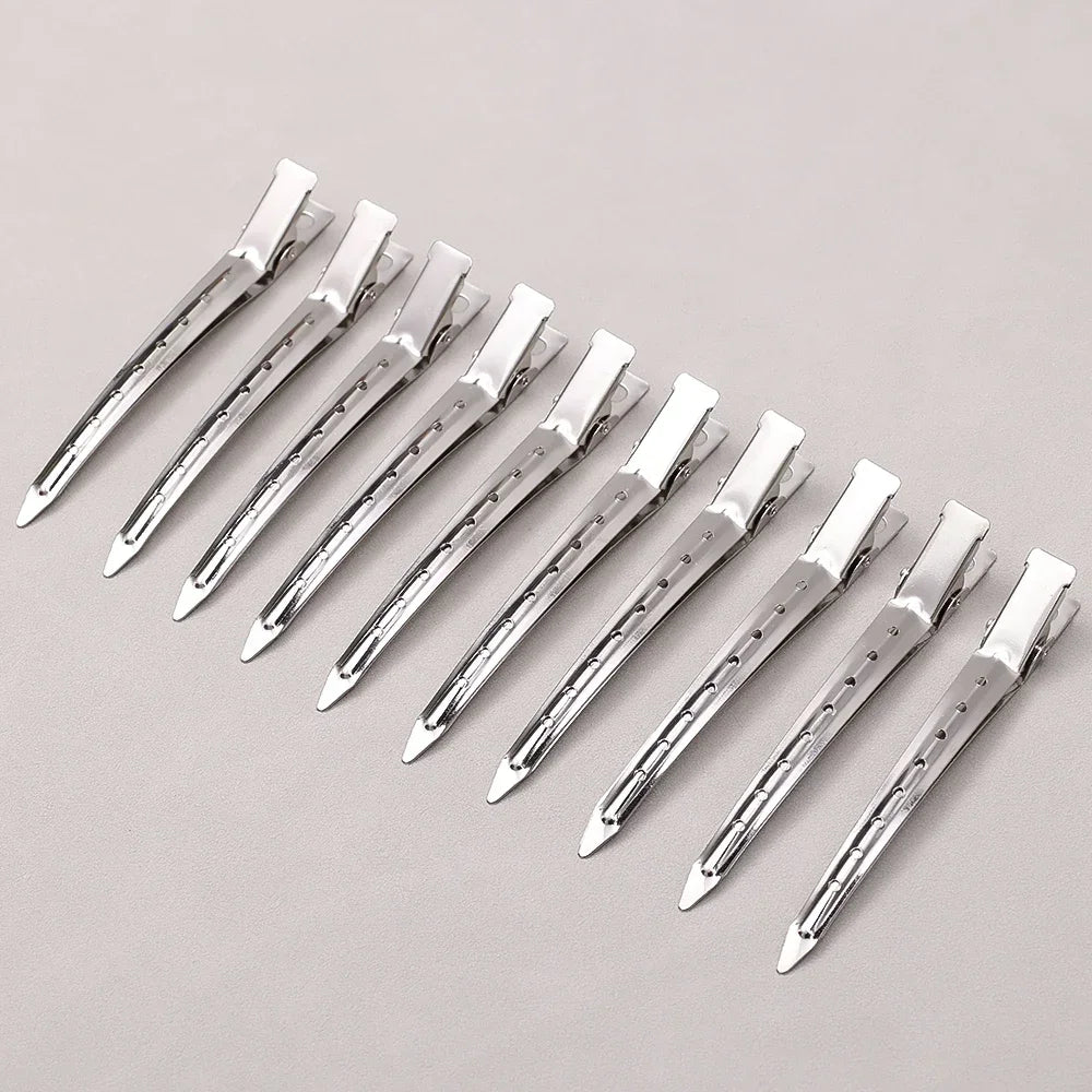 Hair Sectioning Clips Metal Hairdressing Styling Clamps 8.5cm