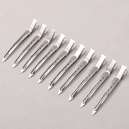 Hair Sectioning Clips Metal Hairdressing Styling Clamps 8.5cm