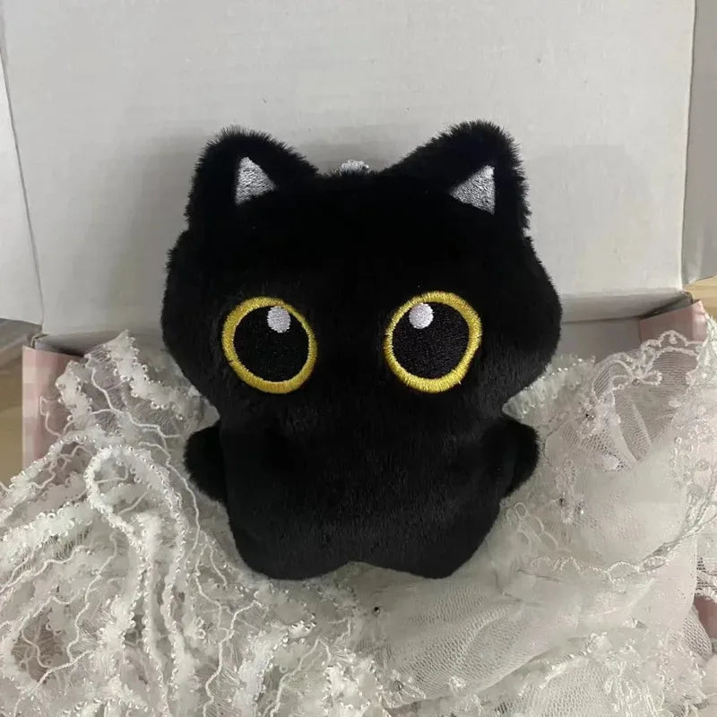 Black Cat Plush Toy – Soft Stuffed Animal for Kids & Room Decor