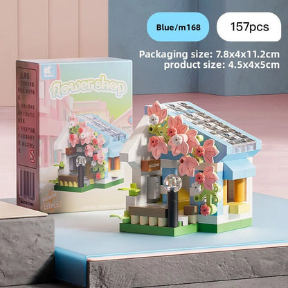 Christmas Building Blocks Set – Santa & Reindeer Micro Bricks