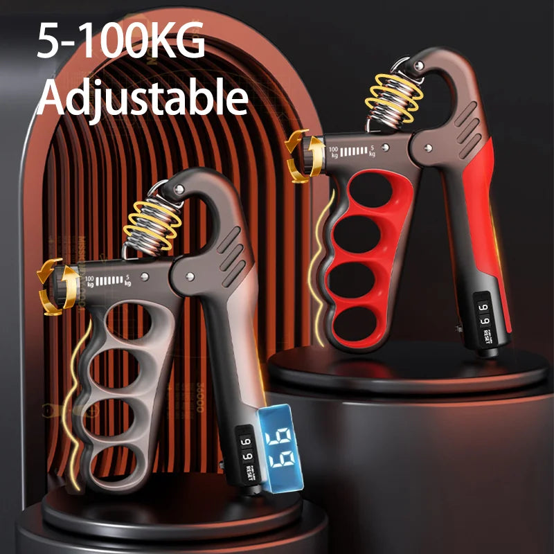 Grip Strength Trainer Adjustable Hand Grip Strengthener 5–100kg