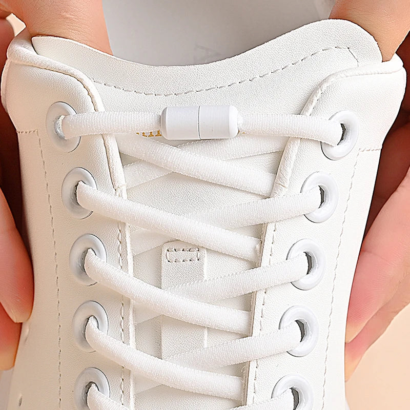 No Tie Shoelaces Elastic Quick Lock Laces for Kids & Adults