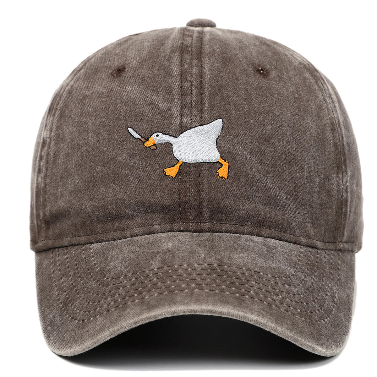 Embroidered Baseball Cap with Goose Design for Men & Women