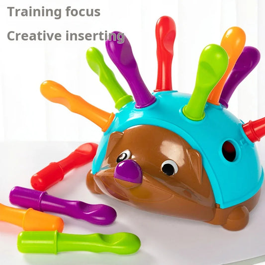 Fine Motor Skills Toy – Hedgehog Color & Number Learning Game