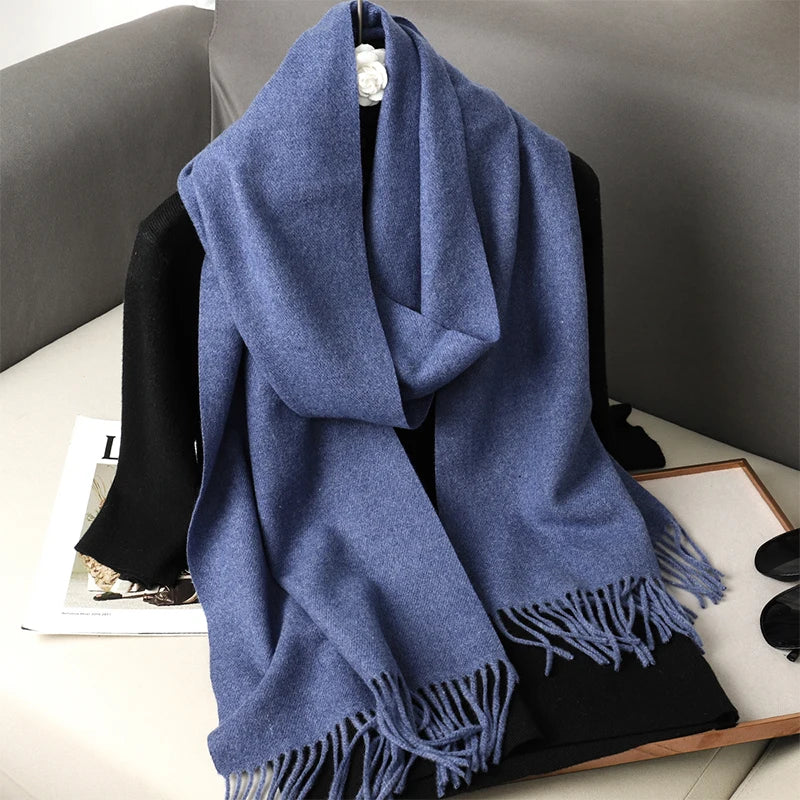 Women's Winter Scarf – Long Warm Solid Shawl Wrap