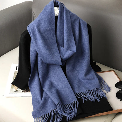 Women's Winter Scarf – Long Warm Solid Shawl Wrap