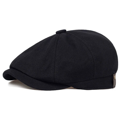 Newsboy Cap Plaid Octagonal Flat Cap for Men and Women