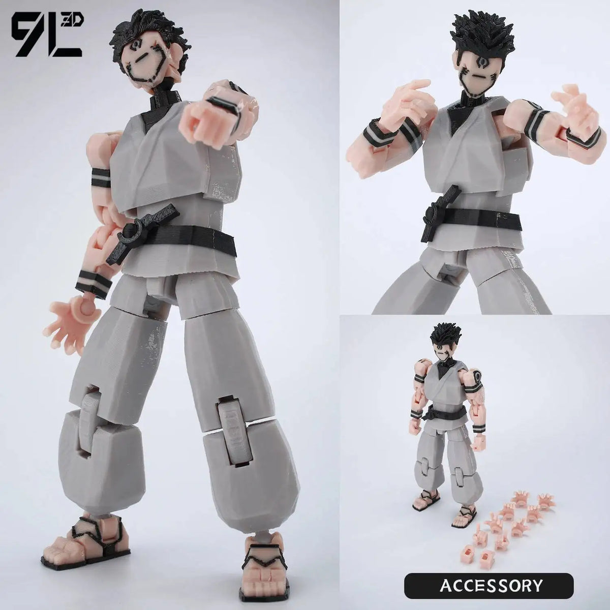 Poseable Action Figure 14cm 3D Printed Collectible Model