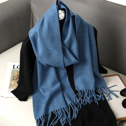 Women's Winter Scarf – Long Warm Solid Shawl Wrap