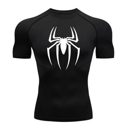 Men's Compression Shirt Quick Dry Short Sleeve Gym Running Top