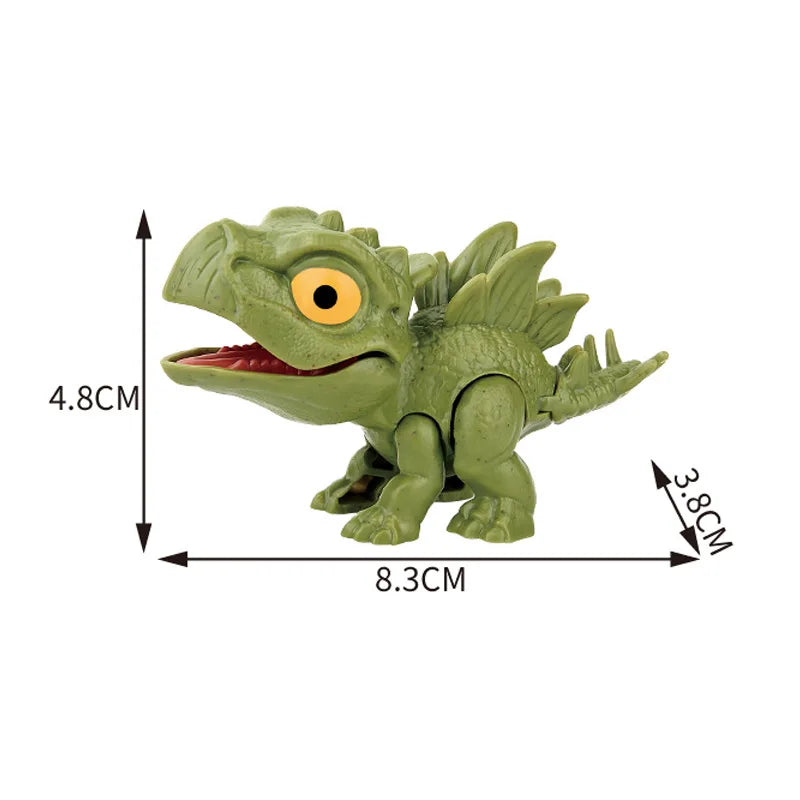 Dinosaur Finger Toy for Kids, Interactive Triceratops & T-Rex Model