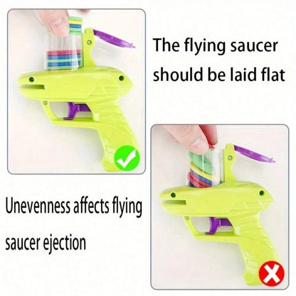 Foam Disc Launcher – Flying Disc Shooting Toy for Kids