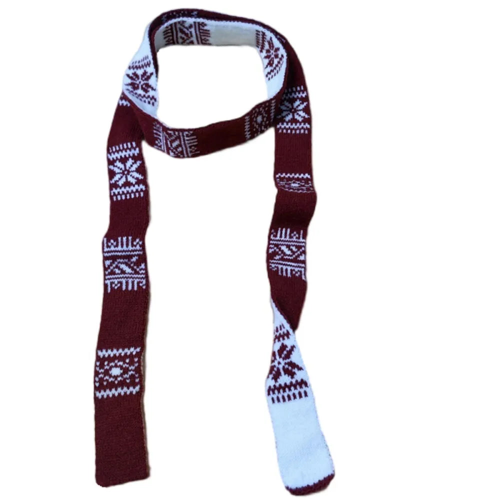 Women’s Winter Scarf – Plush Plaid Long Knit Warm Wrap