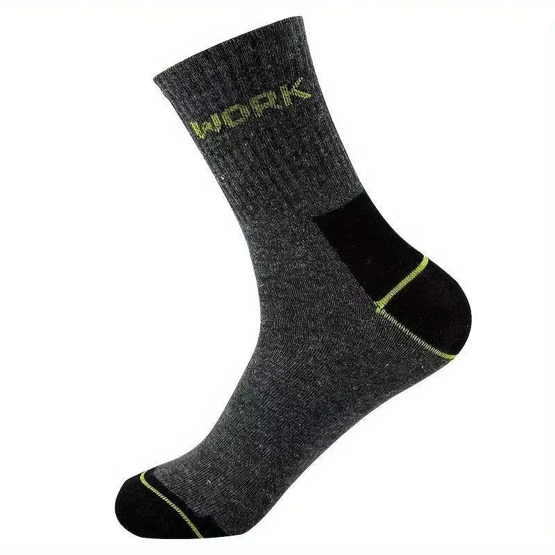 Men's Crew Socks Breathable Business Casual Mid Tube Socks