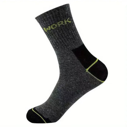 Men's Crew Socks Breathable Business Casual Mid Tube Socks