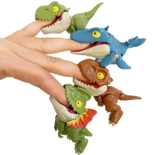 Dinosaur Finger Puppet Triceratops T-Rex Toy for Kids