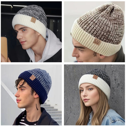 Winter Beanie – Unisex Warm Fur-Lined Knitted Hat
