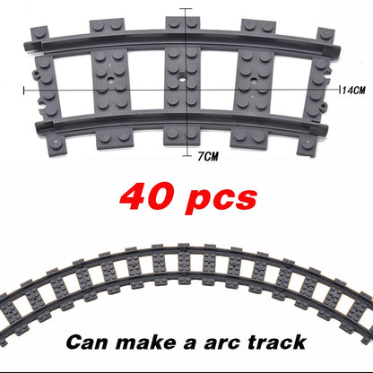 Flexible Train Tracks Set – Curved & Straight Rails for Kids