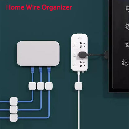 Magnetic Cable Clips Adhesive Cable Organizer for Desk and Home