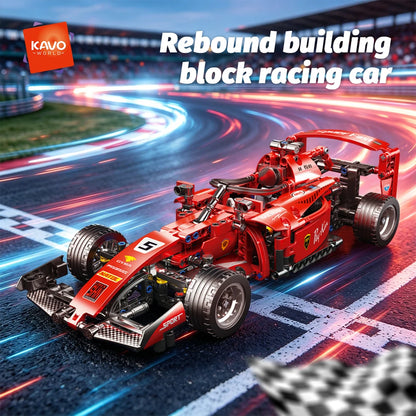 RC Car Building Set Sports Car Model Kit for Kids & Adults