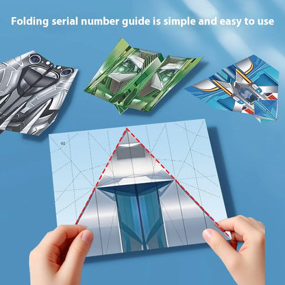Paper Airplane Craft Kit DIY Origami Folding Activity for Kids