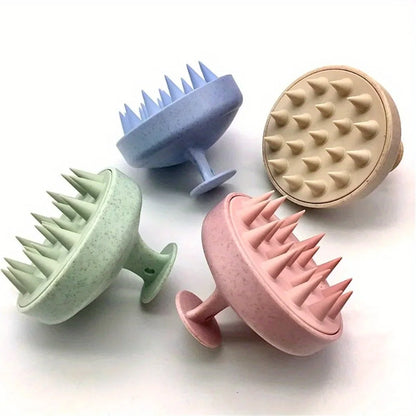 Scalp Massager Shampoo Brush with Soft Silicone Teeth