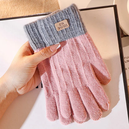 Winter Gloves Touchscreen Warm Knit Gloves for Outdoor Activities