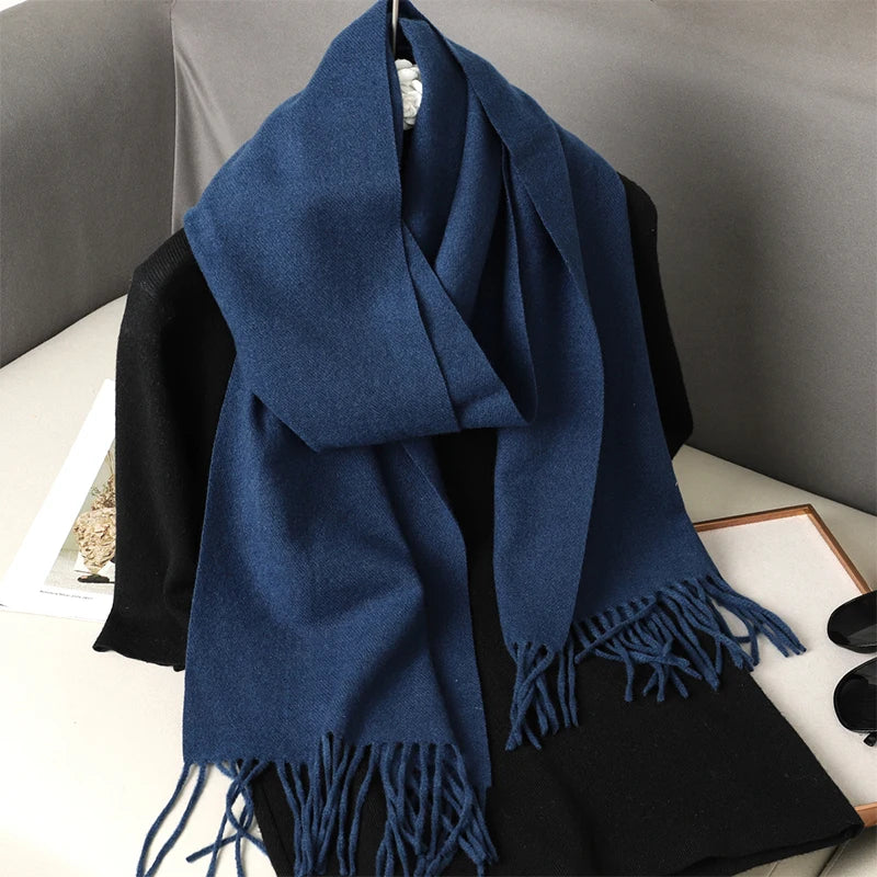 Women's Winter Scarf – Long Warm Solid Shawl Wrap