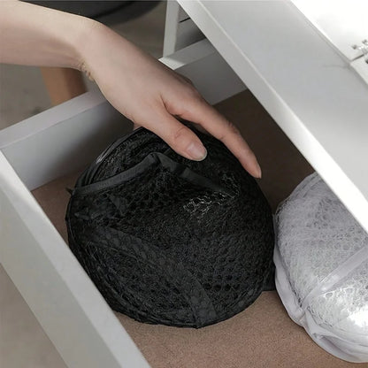 Collapsible Laundry Basket – Portable Mesh Clothes Hamper
