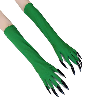 Halloween Claw Gloves 43cm Long Nail Costume Mittens for Women