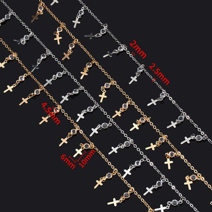 DIY Jewelry Chain, Copper Beaded Chain for Jewelry Making