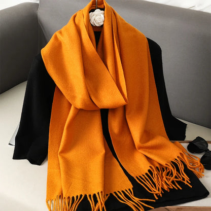Women's Winter Scarf – Long Warm Solid Shawl Wrap