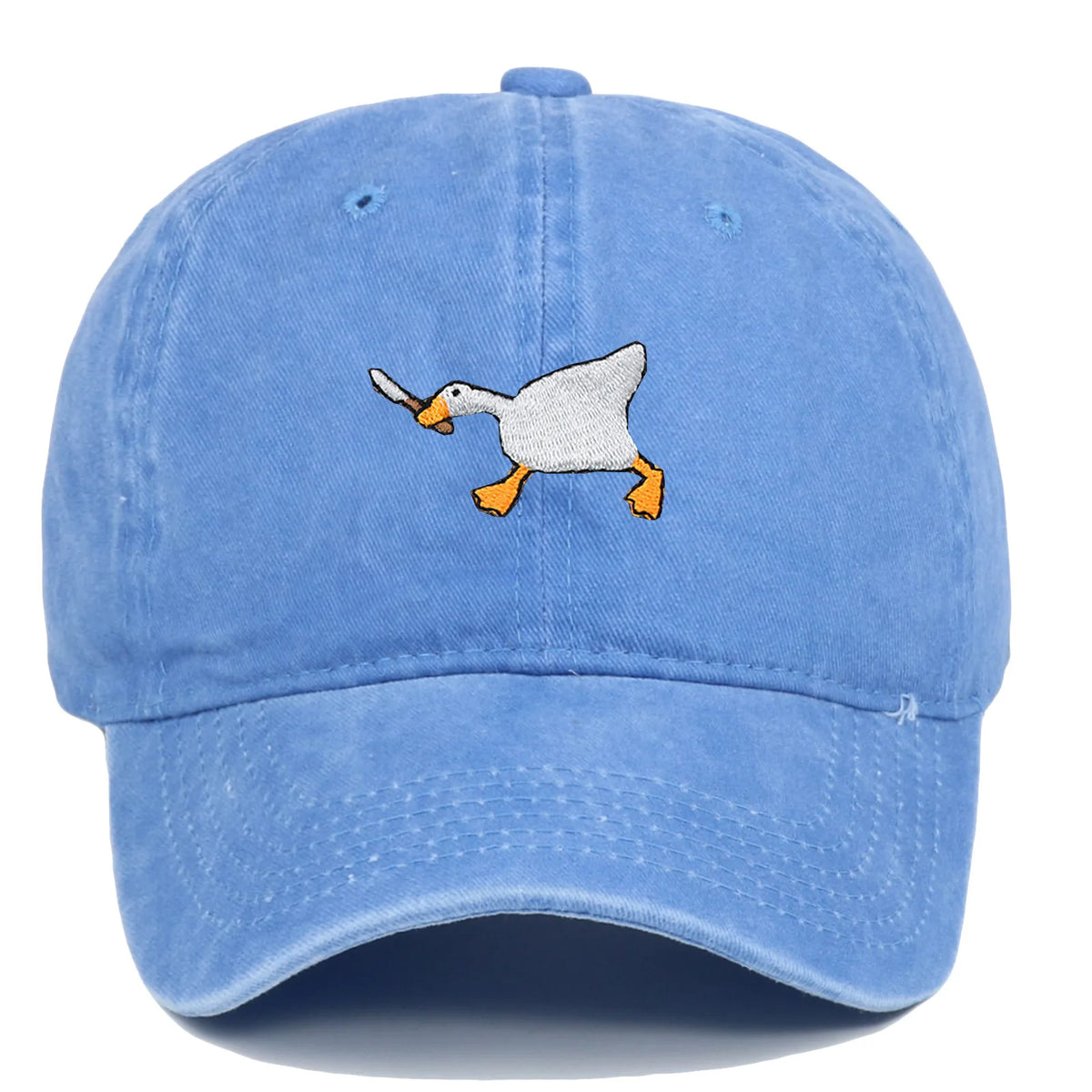 Embroidered Baseball Cap with Goose Design for Men & Women