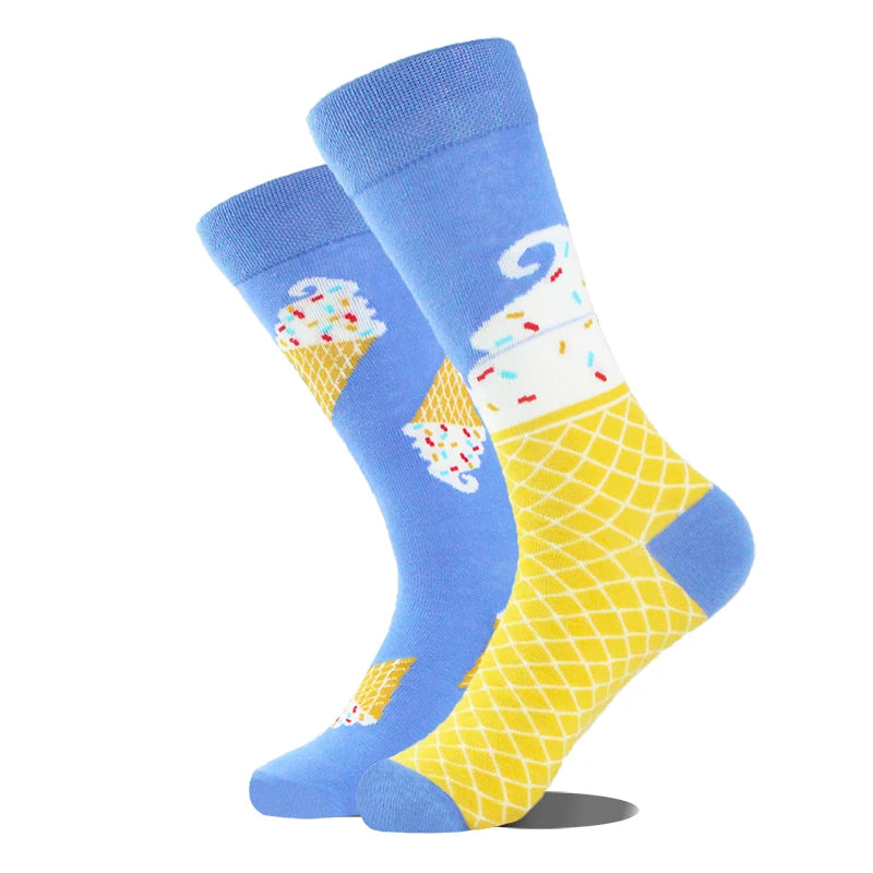 Funny Men's Socks Cotton Novelty Crew Socks Unisex