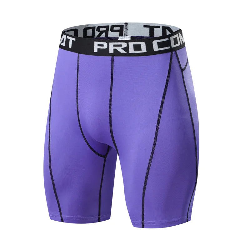 Men's Workout Shorts Compression Fitness Gym Running Training