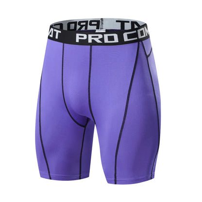 Men's Workout Shorts Compression Fitness Gym Running Training