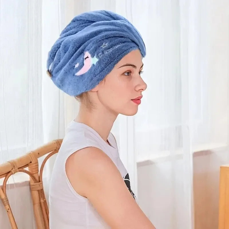 Microfiber Hair Towel Wrap, Quick Dry Hair Towel for Women & Girls